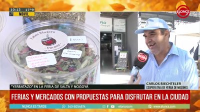 &ldquo;Yerbatazo&rdquo; en Feria Salta y Nogoy&aacute; con precios populares para sostener a productores
